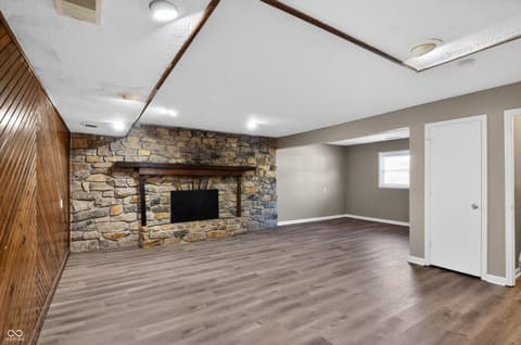 Living room at 607 Rahkewood Drive, Indianapolis, IN