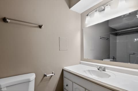 Bathroom at 607 Rahkewood Drive, Indianapolis, IN