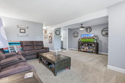 Living room at 5158 Coppertree Lane, Avon, IN