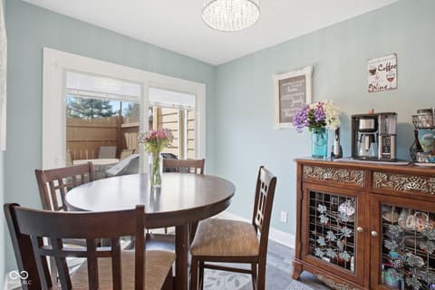 Dining room at 5158 Coppertree Lane, Avon, IN