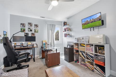 Home office at 5158 Coppertree Lane, Avon, IN