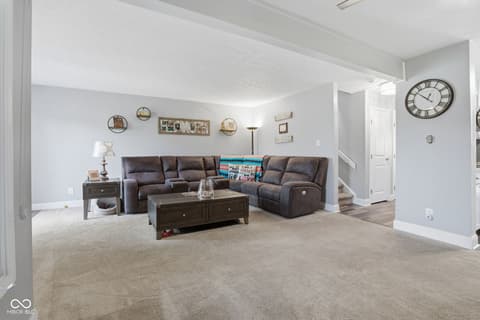 Living room at 5158 Coppertree Lane, Avon, IN