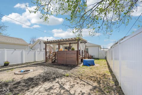 Backyard at 1018 Albany Street, Indianapolis, IN