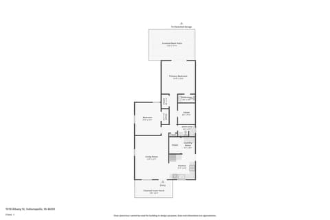 Floor Plan — 1018 Albany Street, Indianapolis, IN