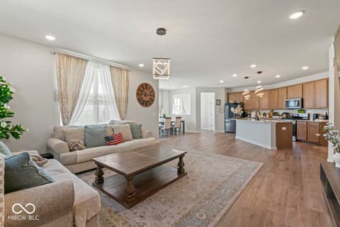 Living room at 2729 Penn Avenue, Plainfield, IN