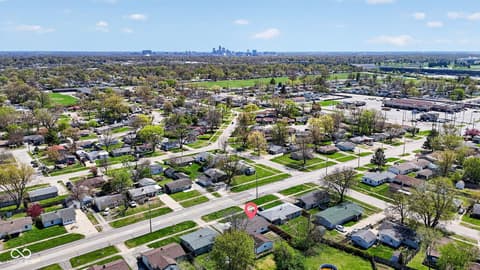 Aerial view at 3116 Georgetown Road, Indianapolis, IN