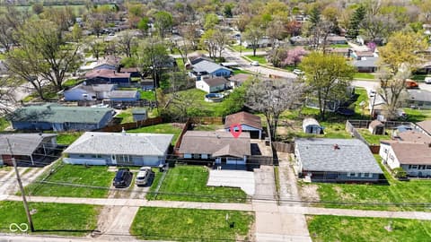 Aerial view at 3116 Georgetown Road, Indianapolis, IN