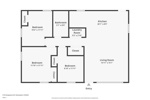 Floor Plan — 3116 Georgetown Road, Indianapolis, IN