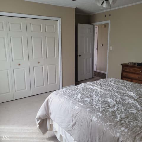 Bedroom at 7960 W 800 N, Fairland, IN