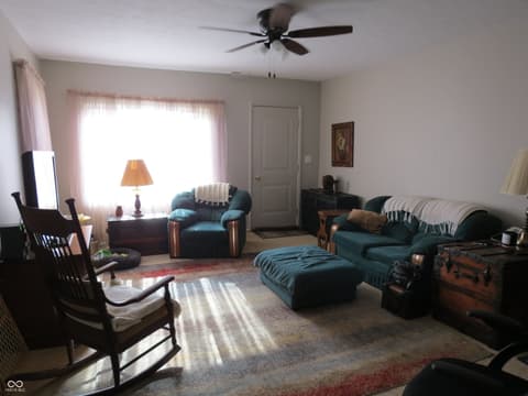 Living room at 8272 S 250 W, Trafalgar, IN