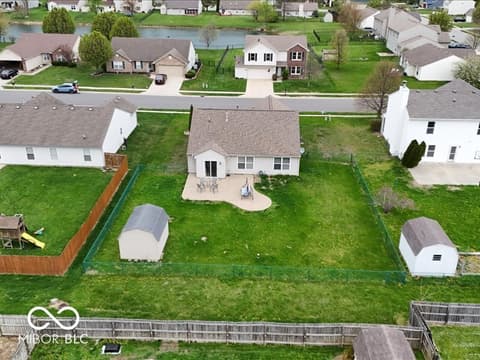 Aerial view at 8625 Baypointe Drive, Avon, IN