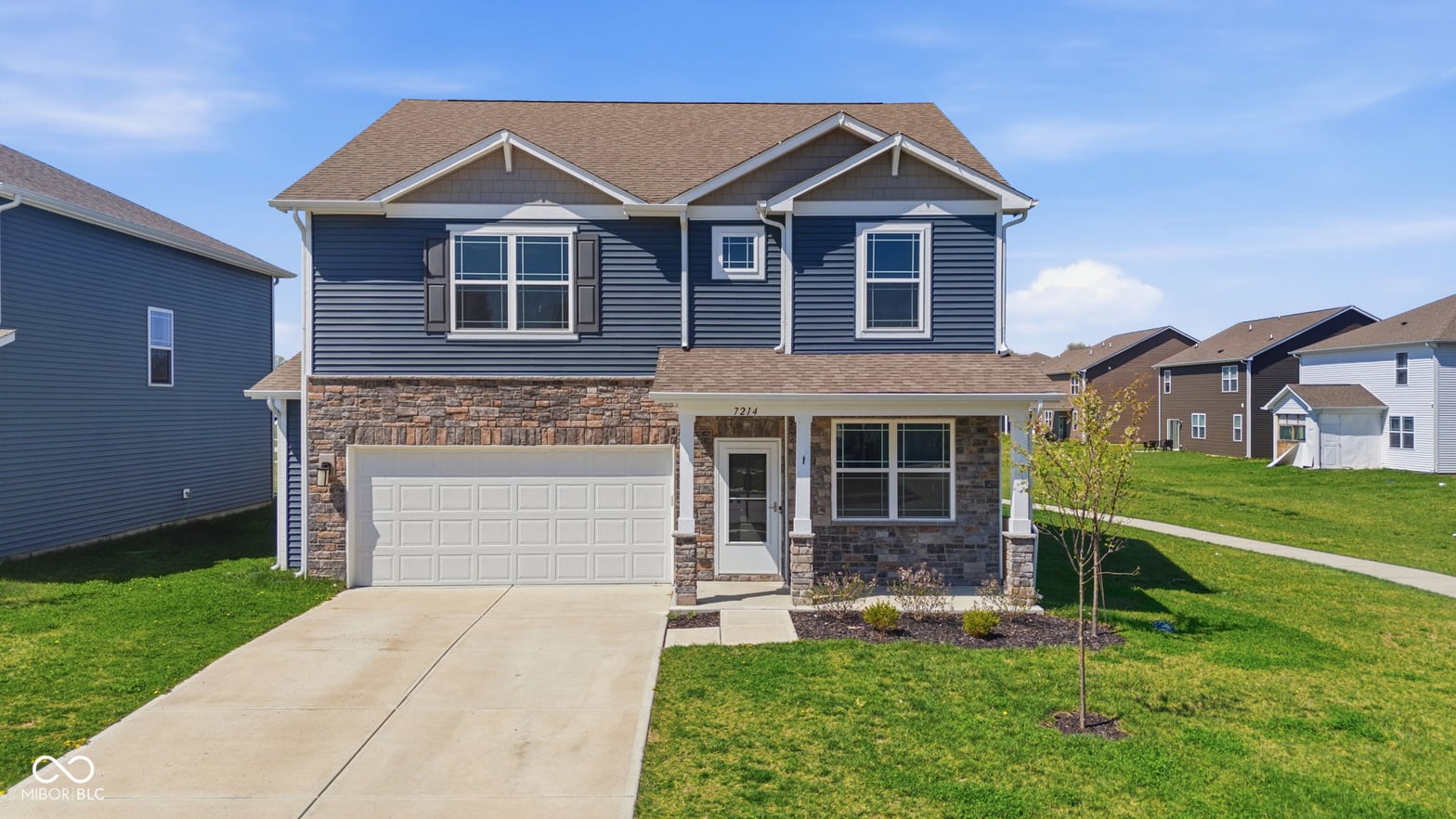 Front exterior at 7214 Parkstay Lane, Indianapolis, IN