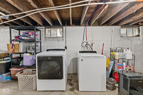 Laundry room at 1460 N Bosart Avenue, Indianapolis, IN