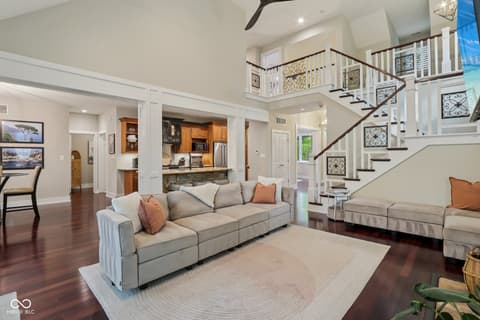 Living room at 8418 N College Avenue, Indianapolis, IN