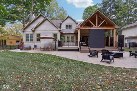 Outdoor living area at 8418 N College Avenue, Indianapolis, IN
