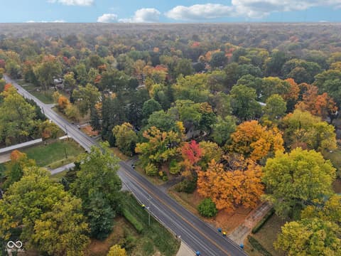 Aerial view at 8418 N College Avenue, Indianapolis, IN