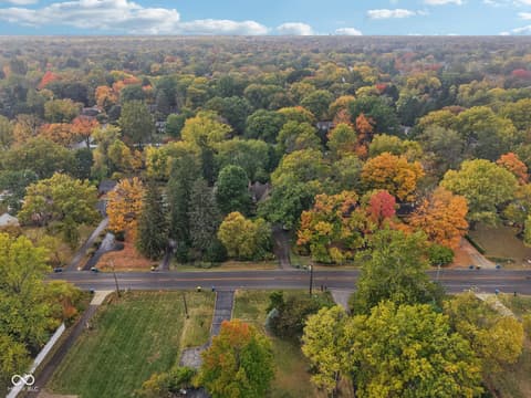 Aerial view at 8418 N College Avenue, Indianapolis, IN