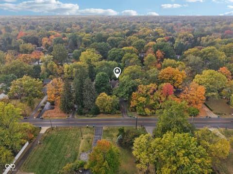 Aerial view at 8418 N College Avenue, Indianapolis, IN