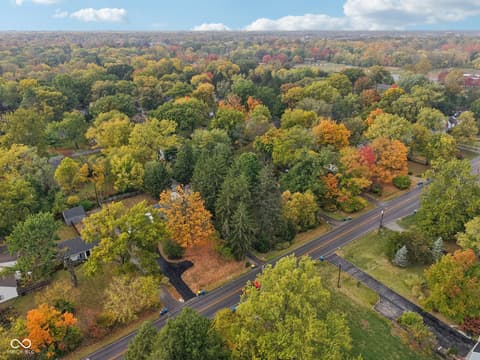 Aerial view at 8418 N College Avenue, Indianapolis, IN