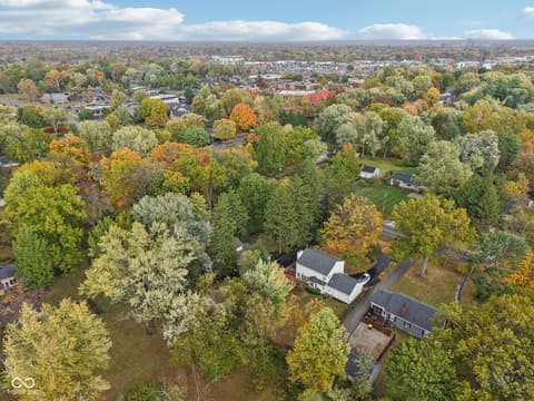 Aerial view at 8418 N College Avenue, Indianapolis, IN
