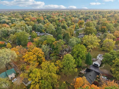 Aerial view at 8418 N College Avenue, Indianapolis, IN