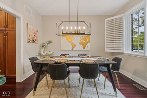Dining room at 8418 N College Avenue, Indianapolis, IN