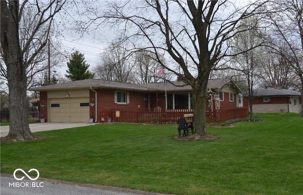 Front exterior at 7209 Shelby Street, Indianapolis, IN