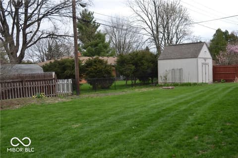 Yard at 7209 Shelby Street, Indianapolis, IN