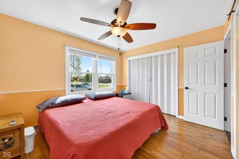 Primary bedroom at 5230 Yellowwood Drive, Columbus, IN
