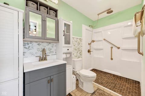 Primary bathroom at 5230 Yellowwood Drive, Columbus, IN