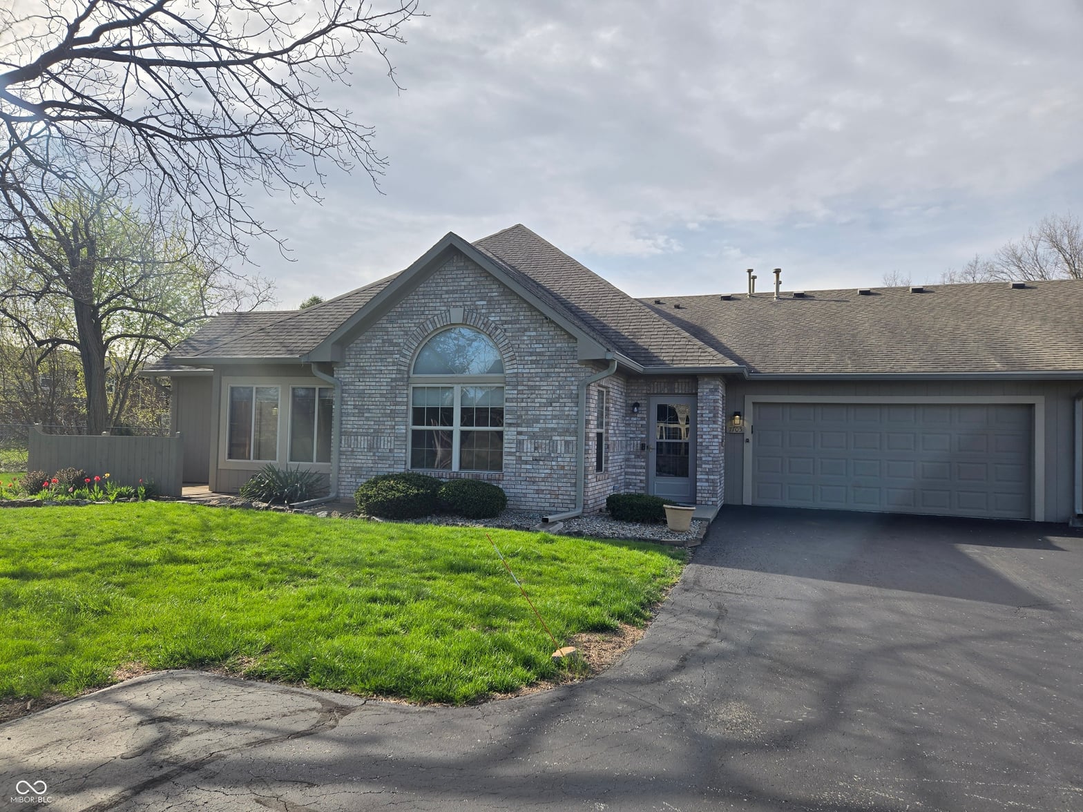 Front exterior at 7705 Briarstone Drive, Indianapolis, IN