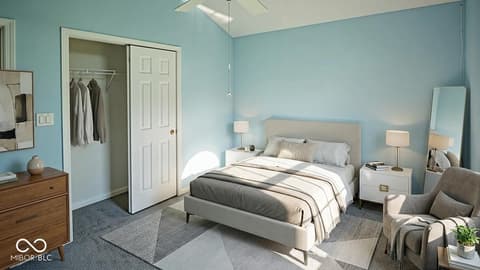 Bedroom at 7705 Briarstone Drive, Indianapolis, IN