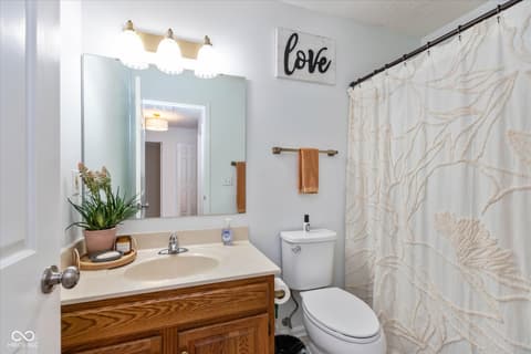 Bathroom at 6858 Steinmeier Lane, Indianapolis, IN