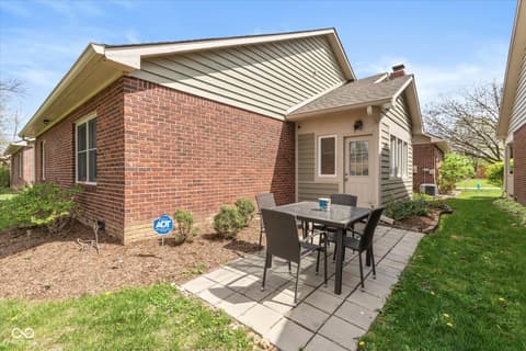 Outdoor living area at 6858 Steinmeier Lane, Indianapolis, IN
