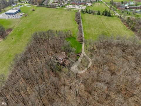 Aerial view at 5510 W Bethel Avenue, Muncie, IN
