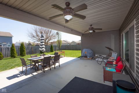 Outdoor living area at 3981 Scoria Street, Lafayette, IN