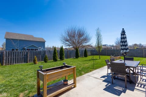 Outdoor living area at 3981 Scoria Street, Lafayette, IN