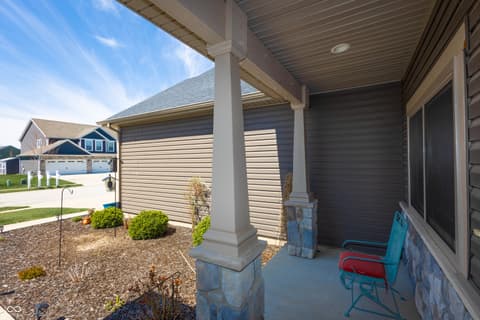 Outdoor living area at 3981 Scoria Street, Lafayette, IN