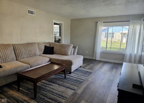 Living room at 5662 Primrose Avenue, Indianapolis, IN