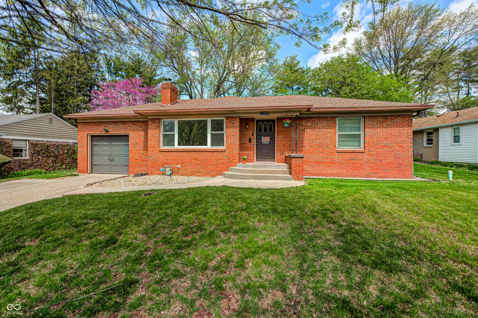 Front exterior at 6612 Springer Avenue, Indianapolis, IN