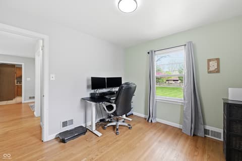 Home office at 6612 Springer Avenue, Indianapolis, IN