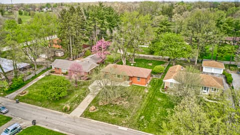 Aerial view at 6612 Springer Avenue, Indianapolis, IN