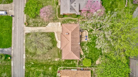 Aerial view at 6612 Springer Avenue, Indianapolis, IN