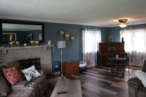 Living room at 1266 N Morgantown Road, Greenwood, IN