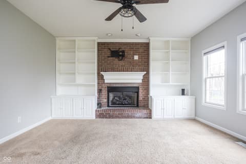 Living room at 7820 Highland Park Drive, Brownsburg, IN