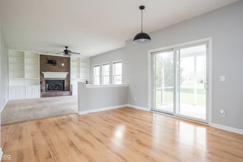 Living room at 7820 Highland Park Drive, Brownsburg, IN