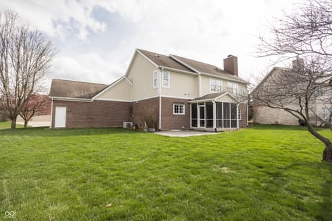 Backyard at 7820 Highland Park Drive, Brownsburg, IN