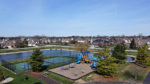 Aerial view at 7820 Highland Park Drive, Brownsburg, IN