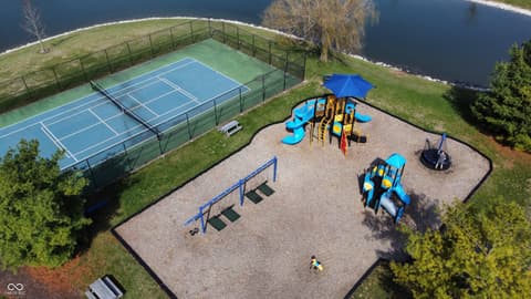 Aerial view at 7820 Highland Park Drive, Brownsburg, IN