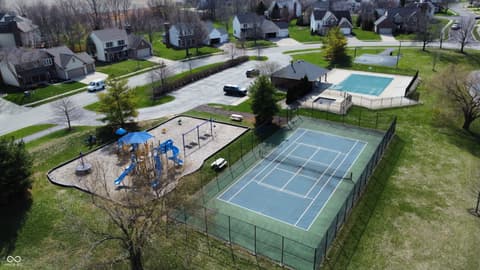Aerial view at 7820 Highland Park Drive, Brownsburg, IN